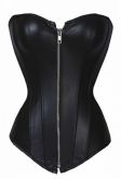 Corset Casual Preto com Zíper - S020