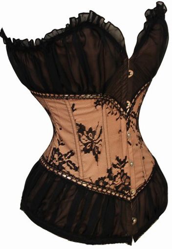 Corset Peasant Salmon - S014