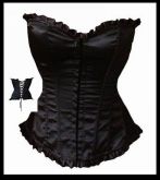 Corset com Babdinhos Preto -S011