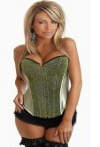 Corset  Verde com Brilho - S032