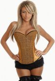 Corset  Dourado com Brilho - S031